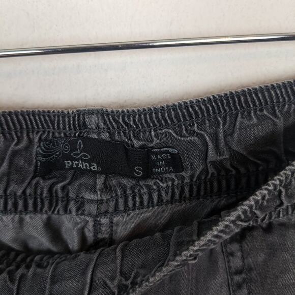 Prana Grey Wash Tencel Denim Pull On Jogger Pants Size S - Picture 5 of 9